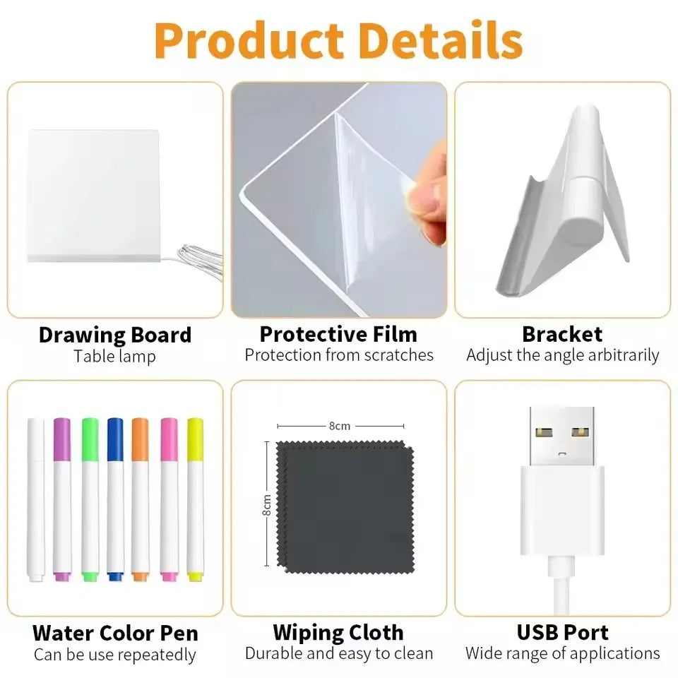 LED Light-Up Acrylic Message Board